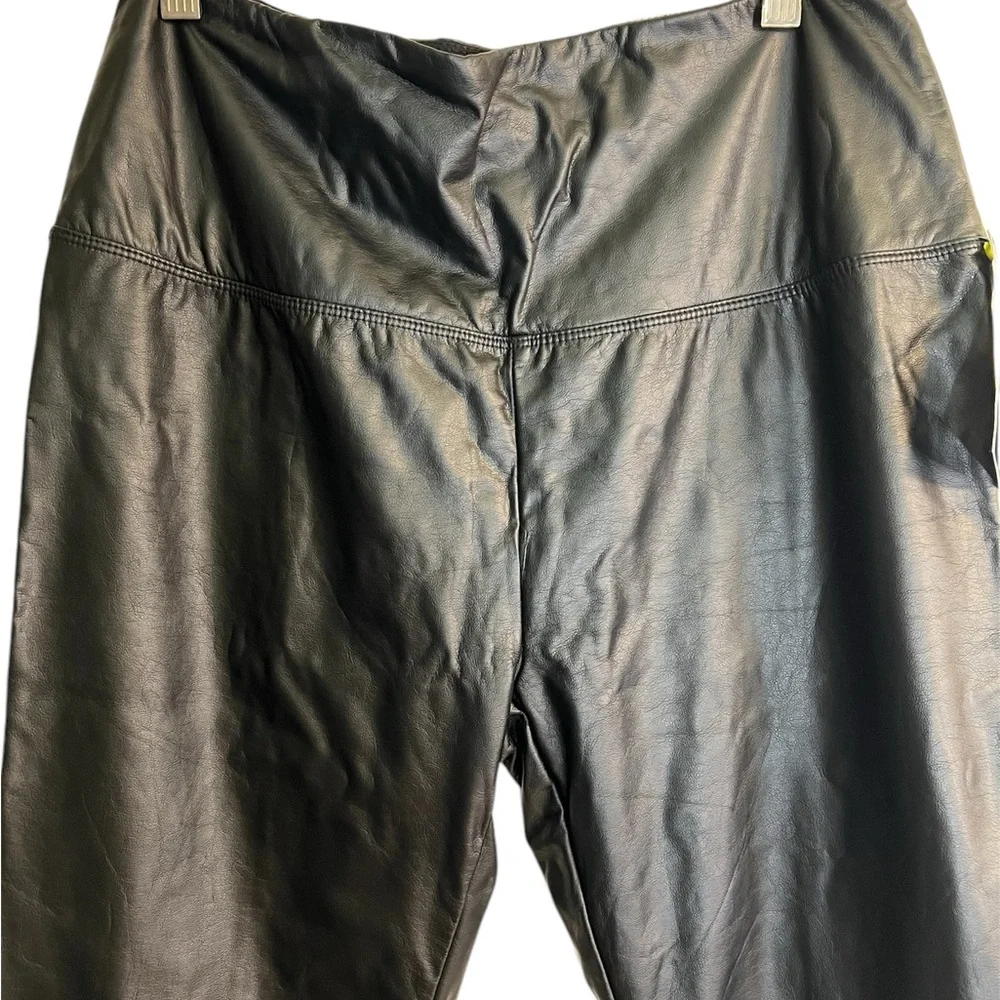 Lysse vegan faux leather leggings size L - Picture 4 of 10